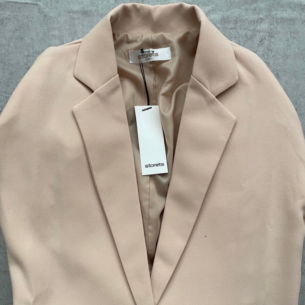 STORETS Nude/Blush Oversized Blazer